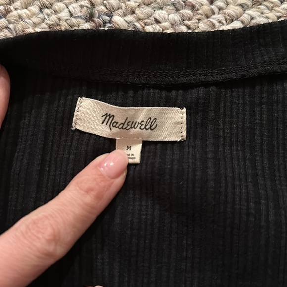 Madewell cropped ribbed top sz medium - Picture 3 of 3
